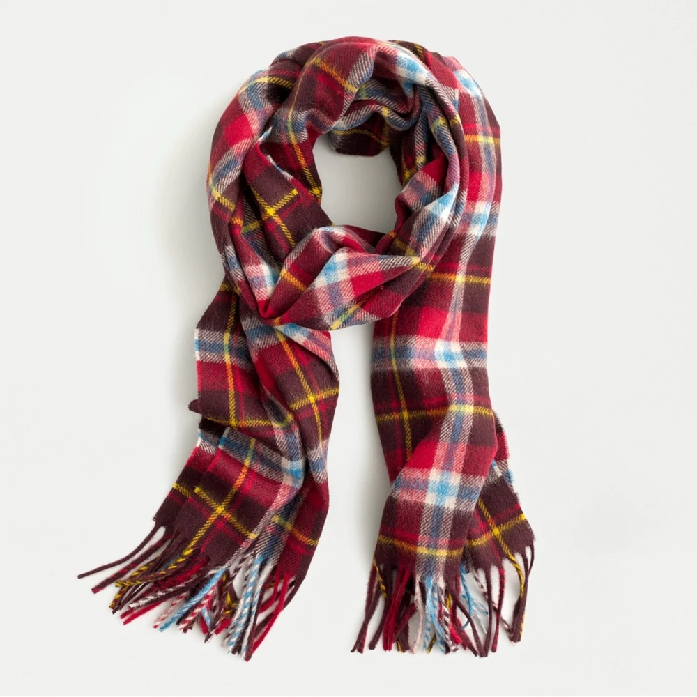 J. Crew Abraham Moon 100%‎ Pure Merino Wool Scarf Made in England